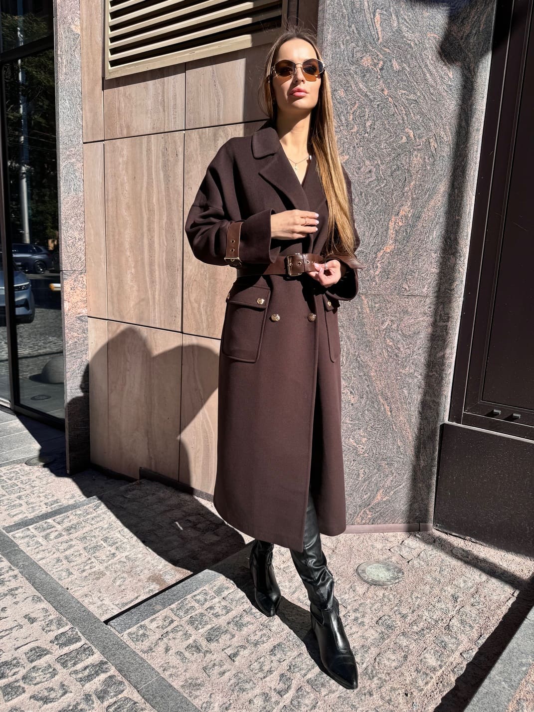 Пальто кашемір Kahve