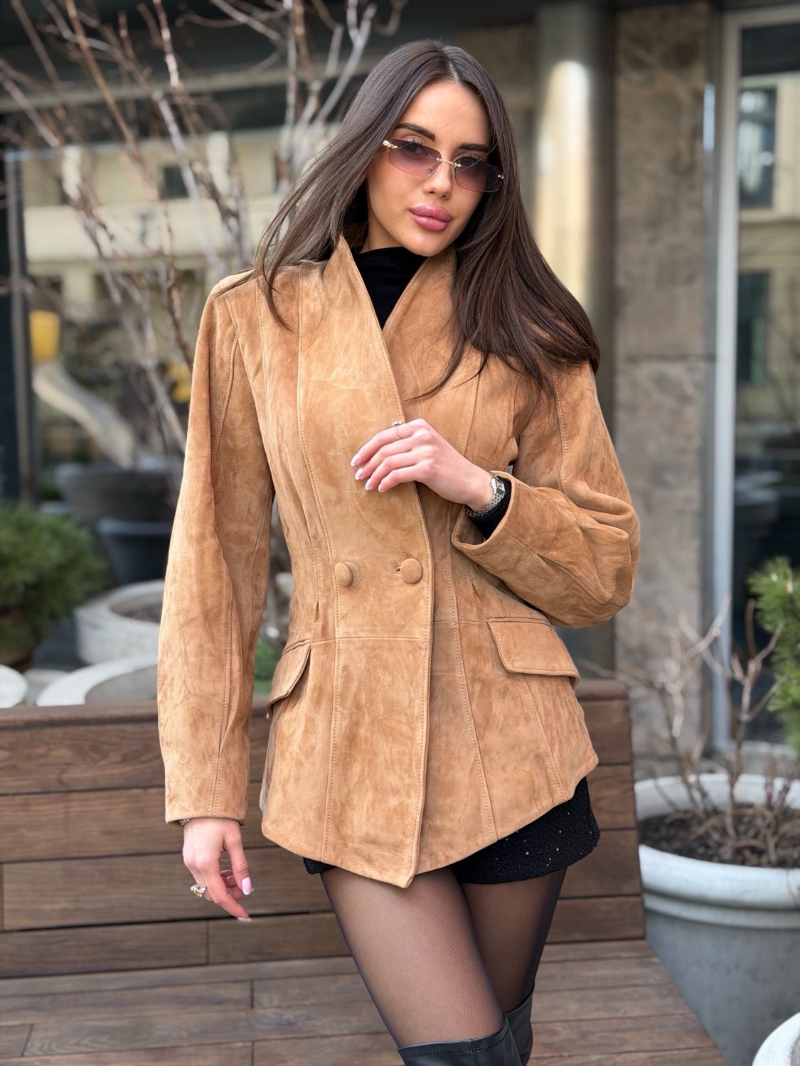Куртка замша Camal