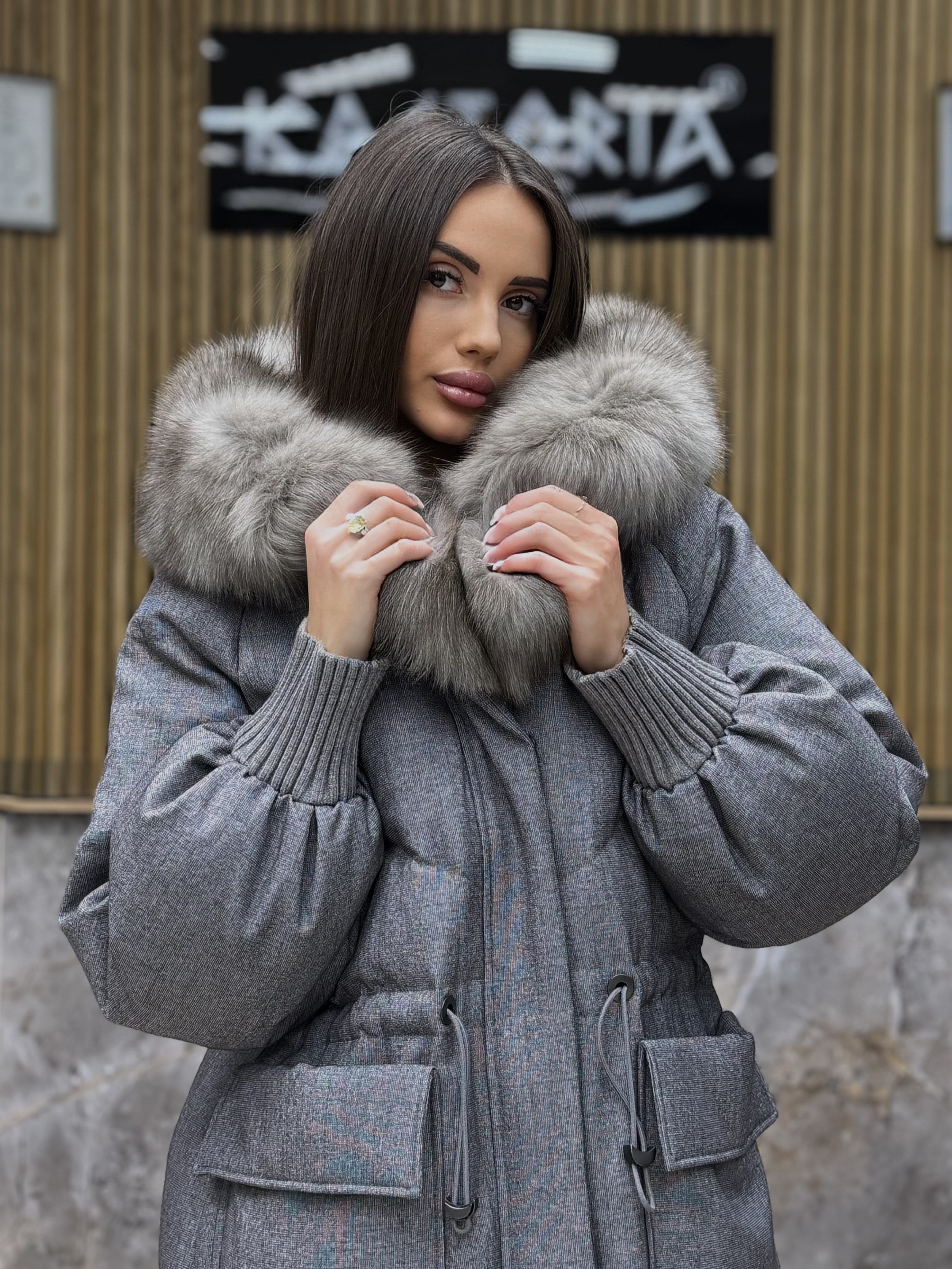 Парка кашемір песець