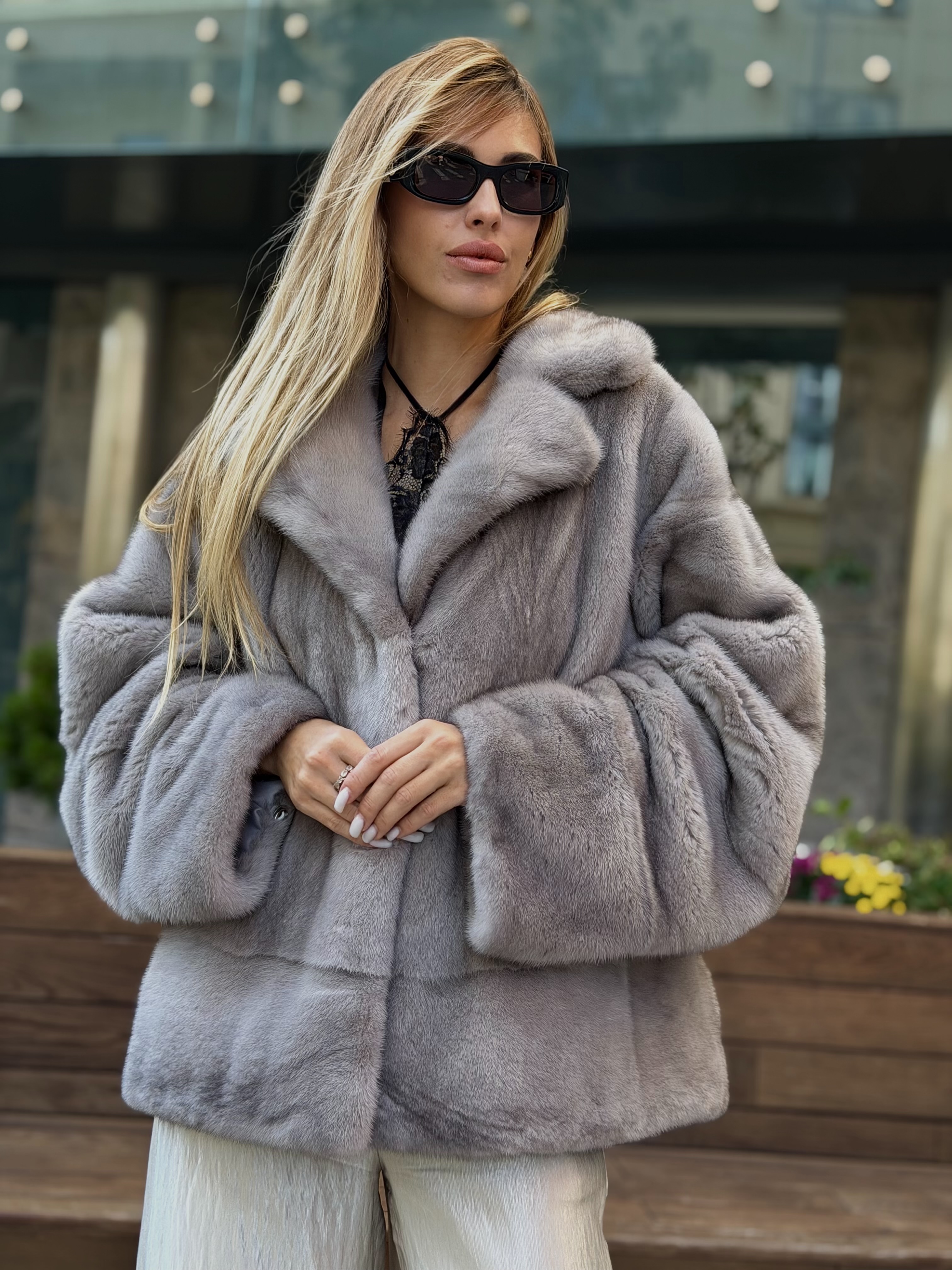 Полушубок норка Nafa Silver
