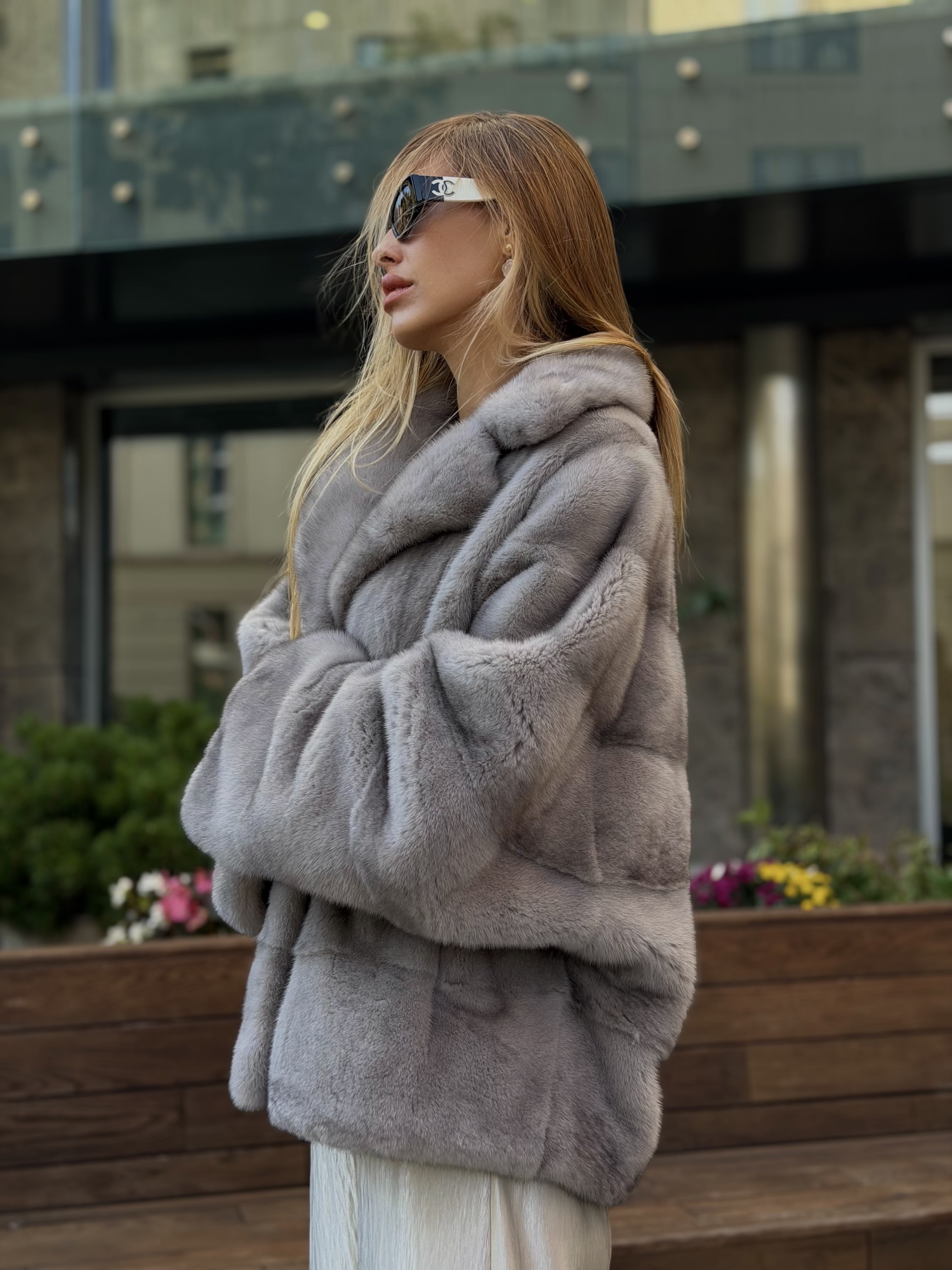 Полушубок норка Nafa Silver — фото 4