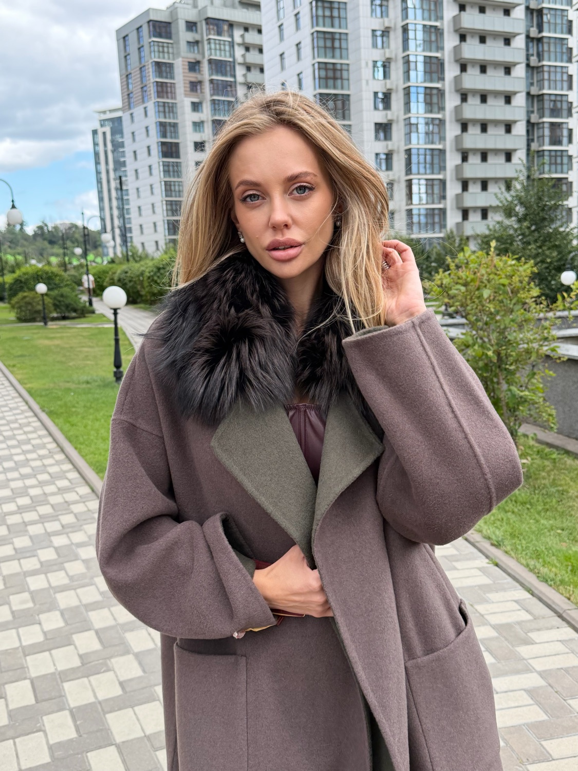 Пальто Альпака Fox — фото 3