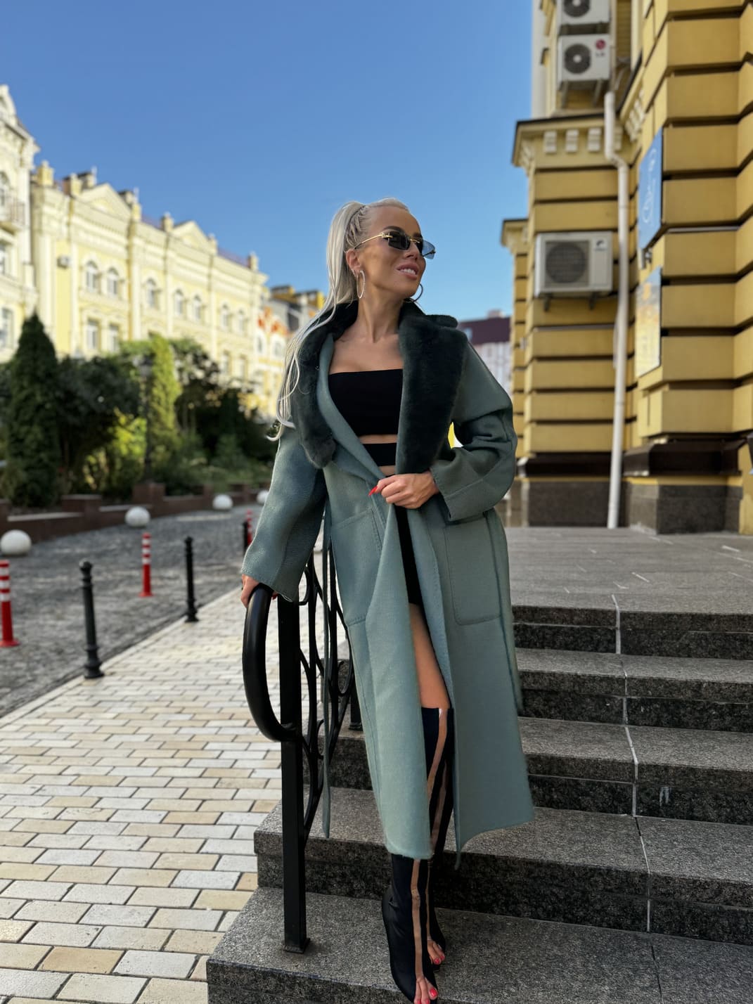 Пальто альпака норка Mara