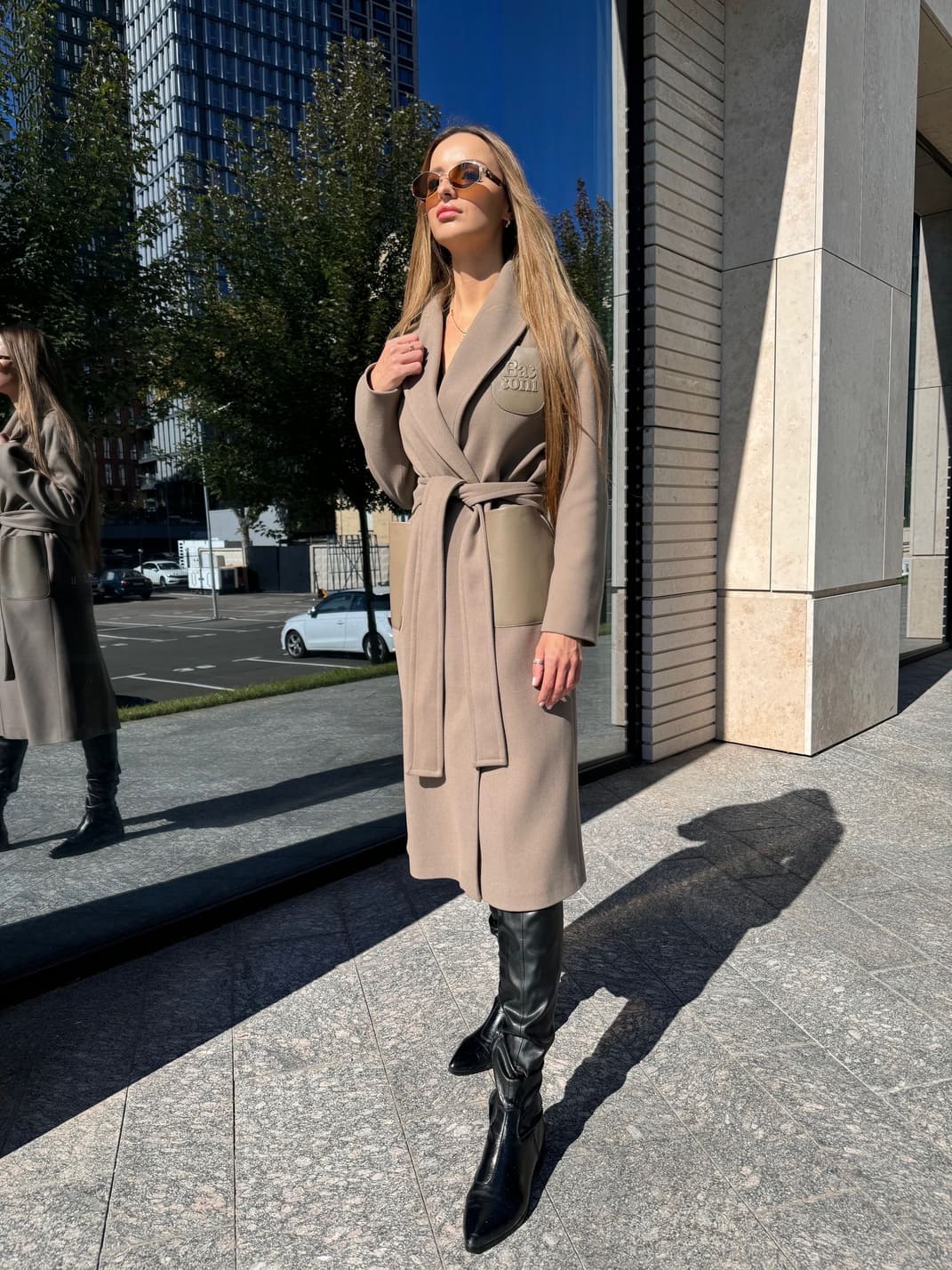 Пальто Leather mocco